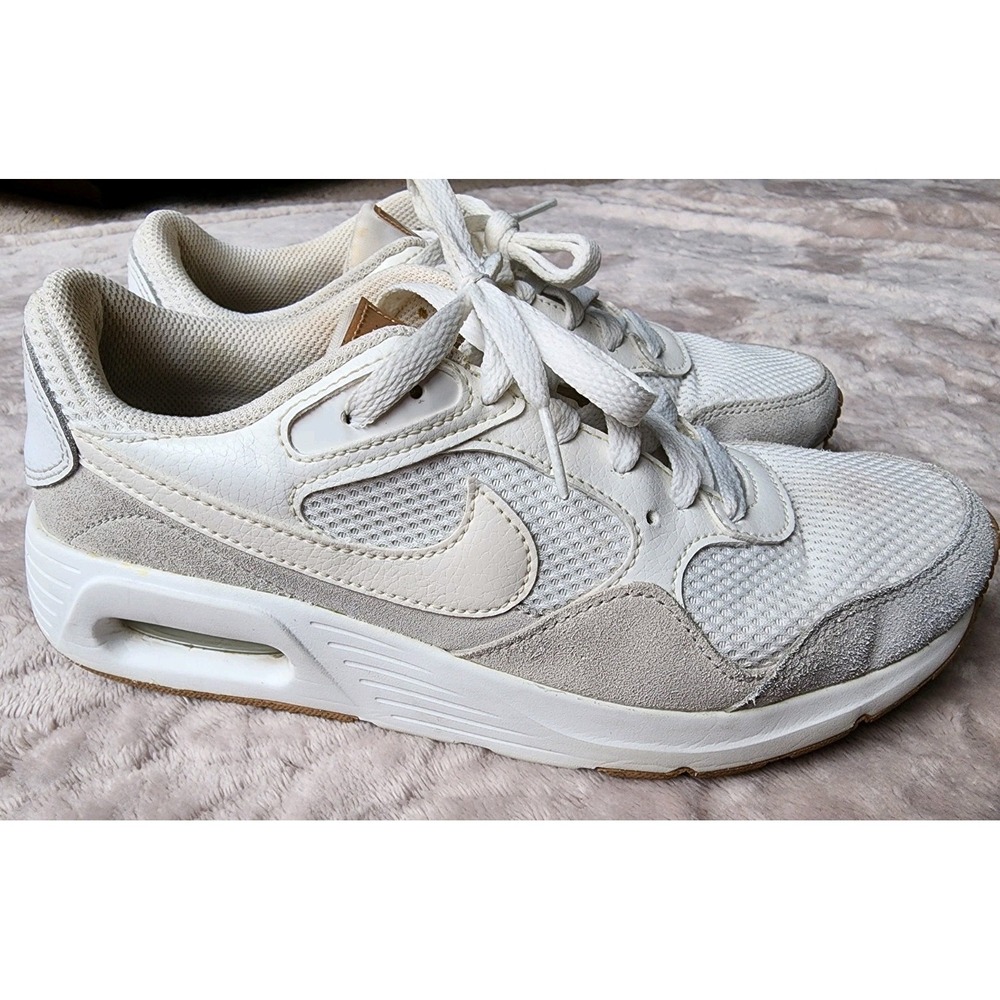Nike Air Max SC Casual Shoes Womens White Beige Sneakers CW4554-108 Size 8.5